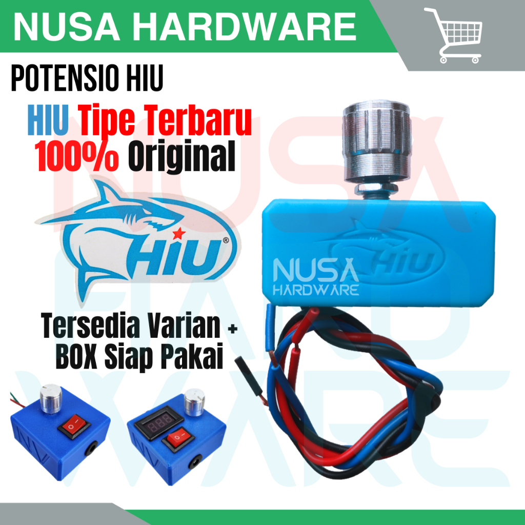 Potensio HIU Original Pengatur Kecepatan Pompa DC 12V / Box NV Parts + Voltmeter / Switch Speed Cont
