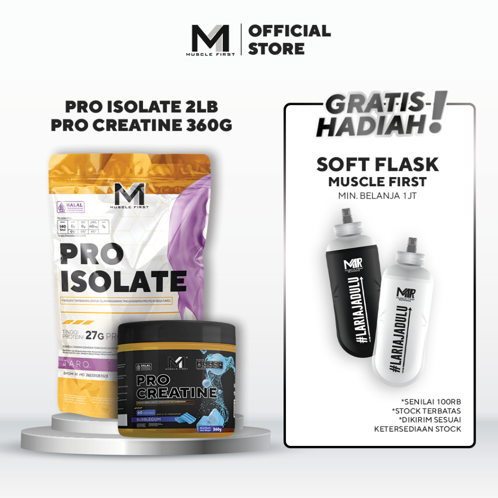 [BUNDLE] MUSCLE FIRST Pro Isolate 2lbs + Pro Creatine 360gr