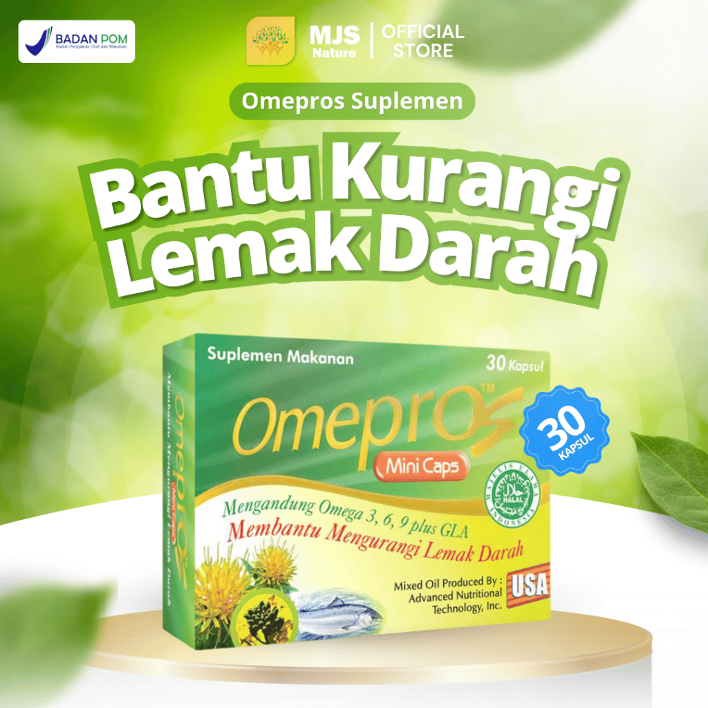 Omepros Kapsul Isi 30 Penurun Kolesterol Alami Suplemen Jantung Dan Pembuluh Darah Ampuh Original Pe