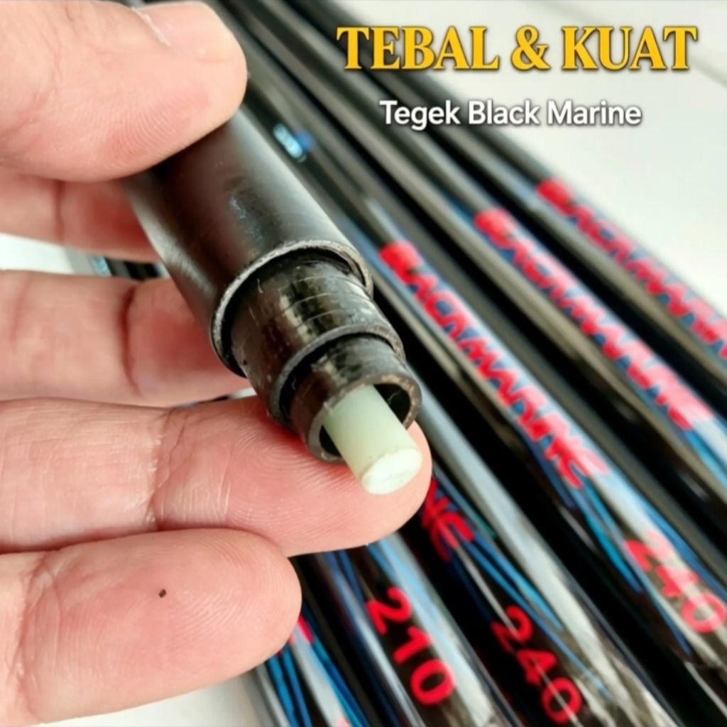 Tegek Lelean Black Marine Panjang 180cm/210cm/240cm