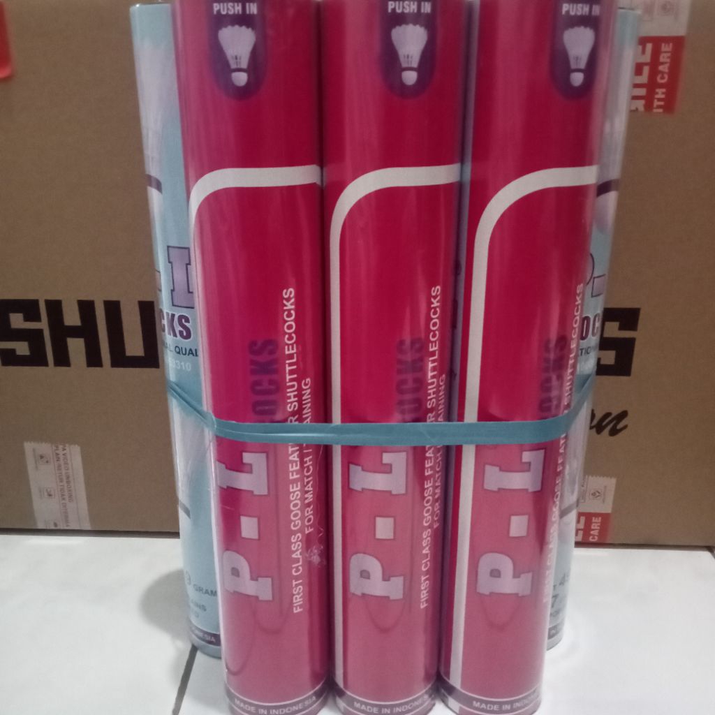 PL PINK BADMINTON SHUTTLECOCK ORIGINAL