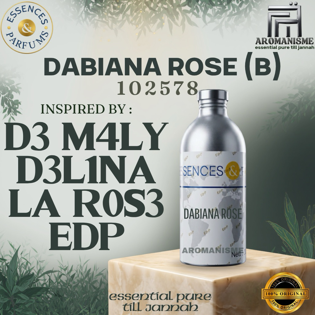 BIBIT PARFUM DE M4RLY D3L1NA LA R0SE ESSENCES DABIANA ROSE GRADE B SEGEL 500GRAM