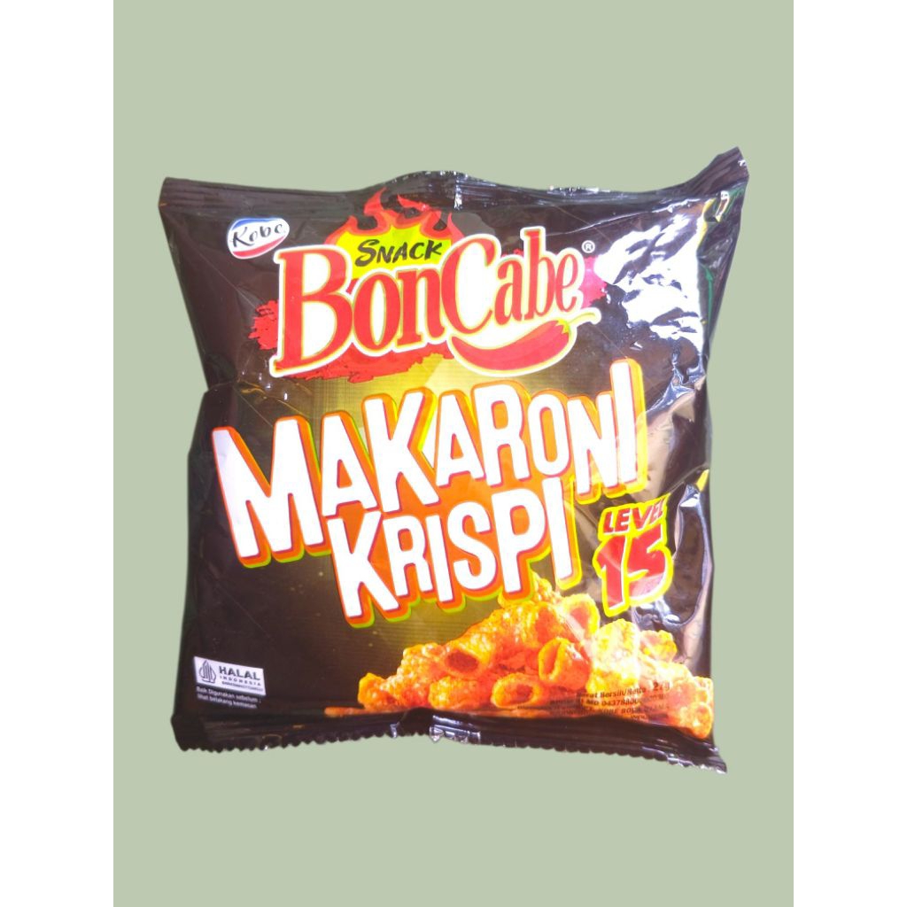 Makaroni Crispy Rasa Pedas Level 15 Boncabe kemasan 30 gram
