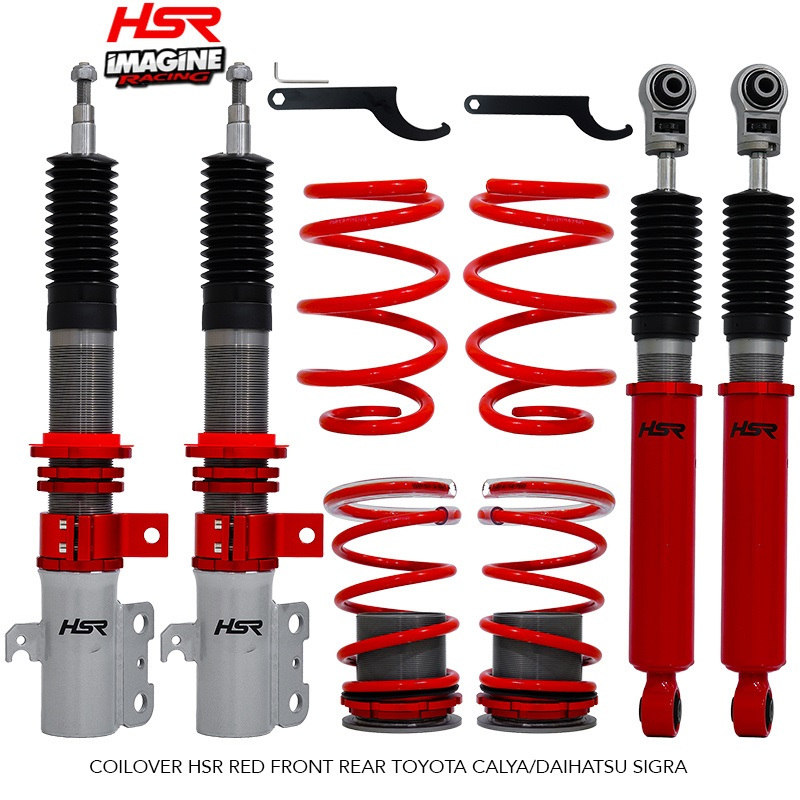 COILOVER HSR RED FRONT REAR TOYOTA CALYA/DAIHATSU SIGRA