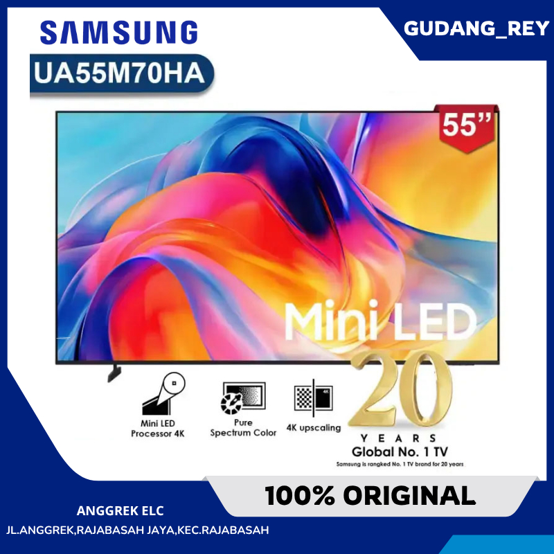 Samsung Mini Led 55 Inch Smart Tv 4K UA55M70HAKXXD Garansi Resmi