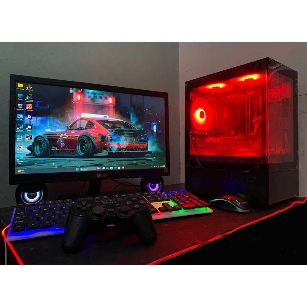 Komputer pc gameing editing dan streaming fullset