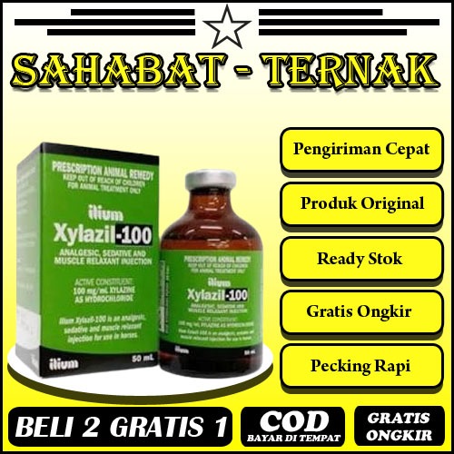 xyla - ilium xylazil 100 - 50 ml Obat Hewan Original
