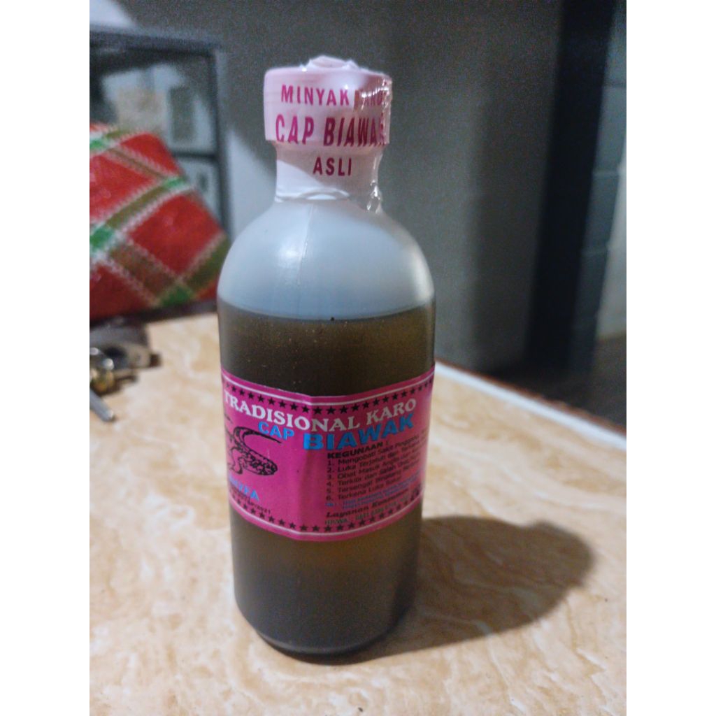 MINYAK KARO CAP BIAWAK ASLI 250ML (BESAR)