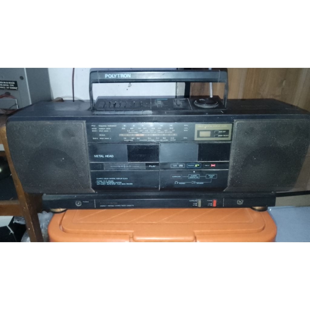 Tape Radio Compo Polytron Jadul,Vintage Surround Normal Semua