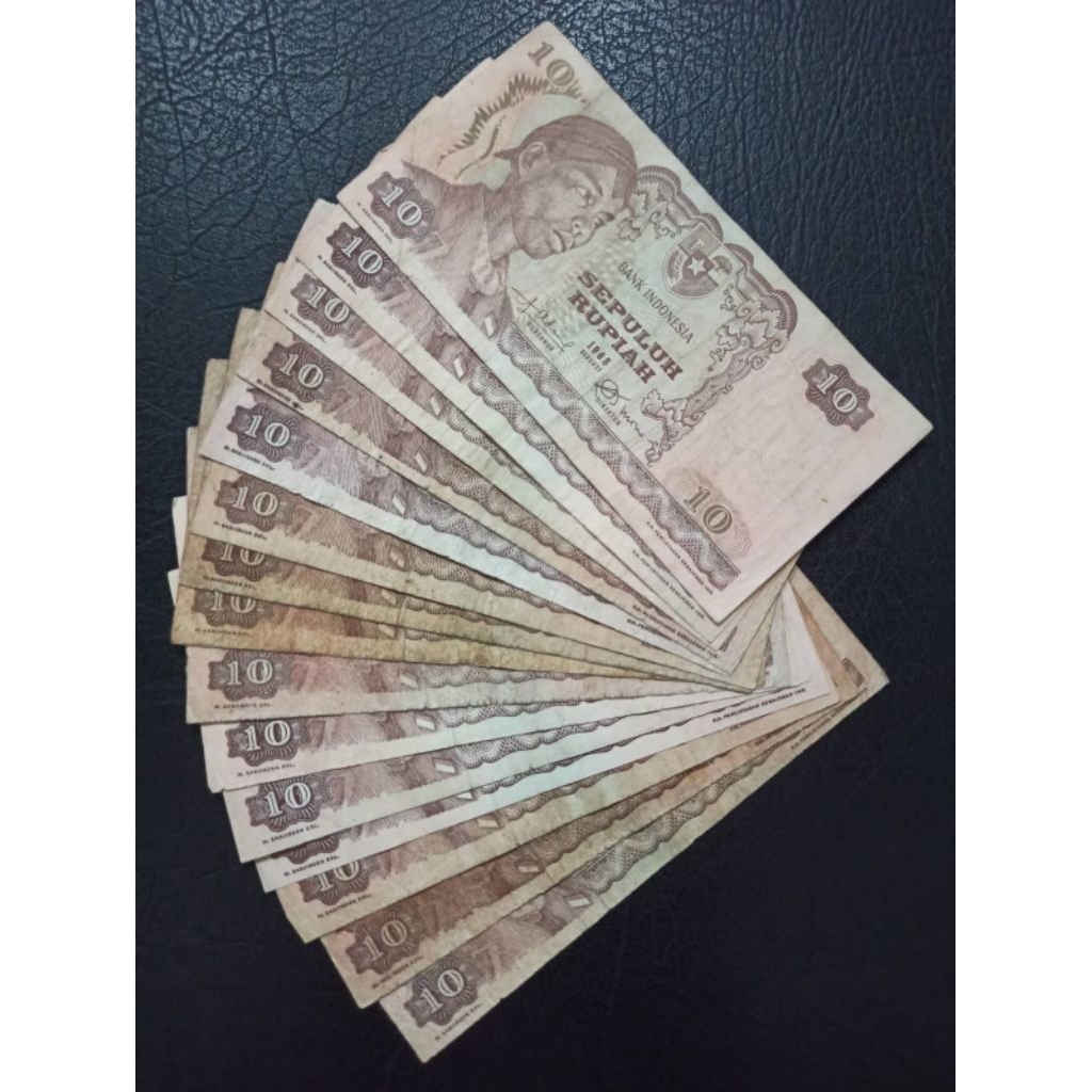 UANG KUNO 10 RUPIAH SUDIRMAN TAHUN 1968