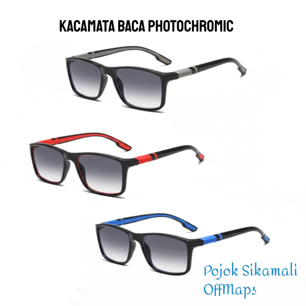Kacamata Baca Photochromic Kacamata Baca Sport TR90 Kacamata Fashion Baca Anti Blue Light