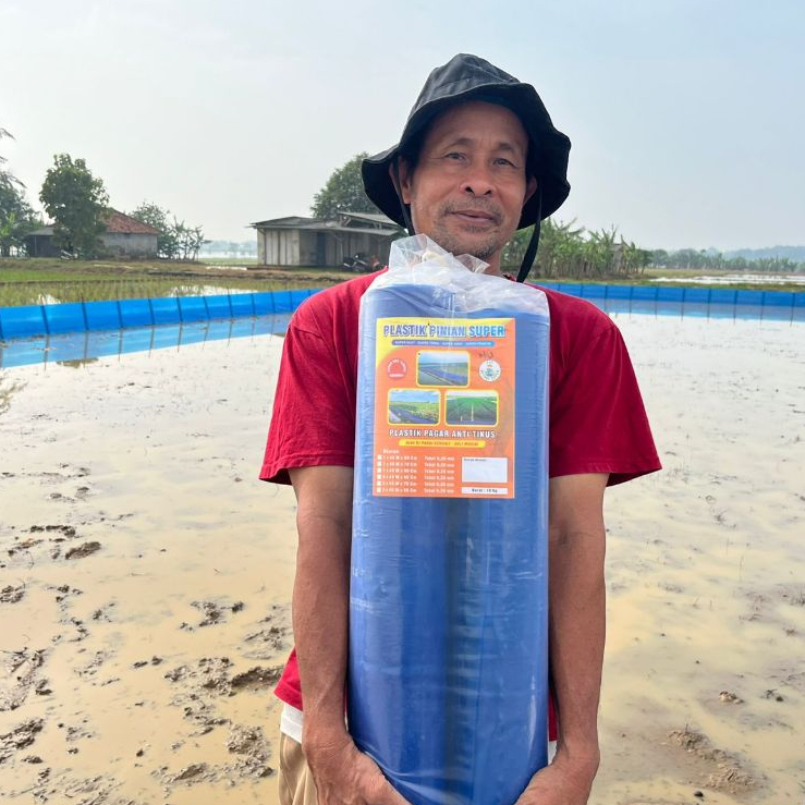 pagar plastik fiber sawah kuat tahan lama