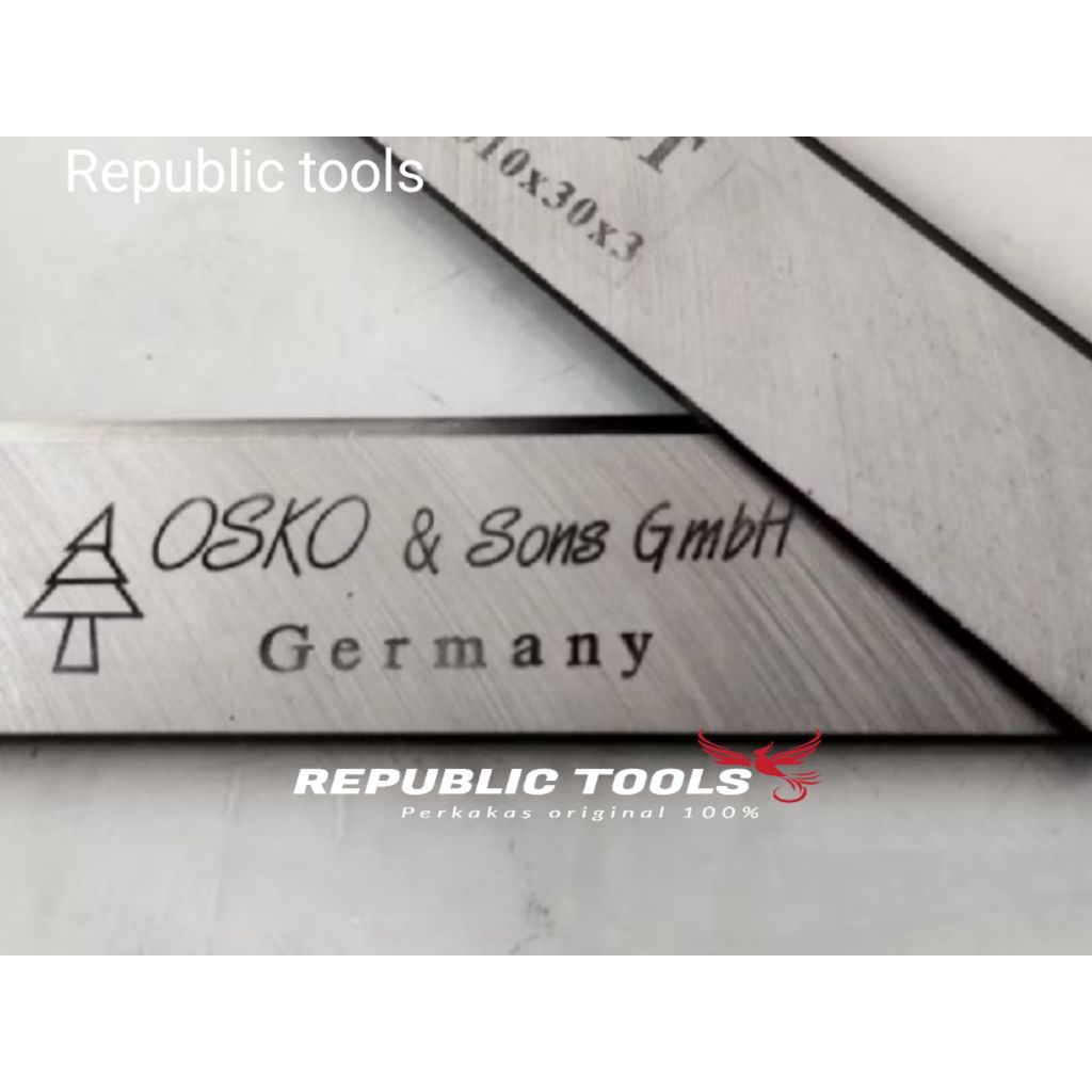 OSKO MATA PISAU PLANER SERUT KAYU BAJA HSS UKURAN 610 X 30 x 3 mm GERMANY OSKO ORIGINAL 3 PCS