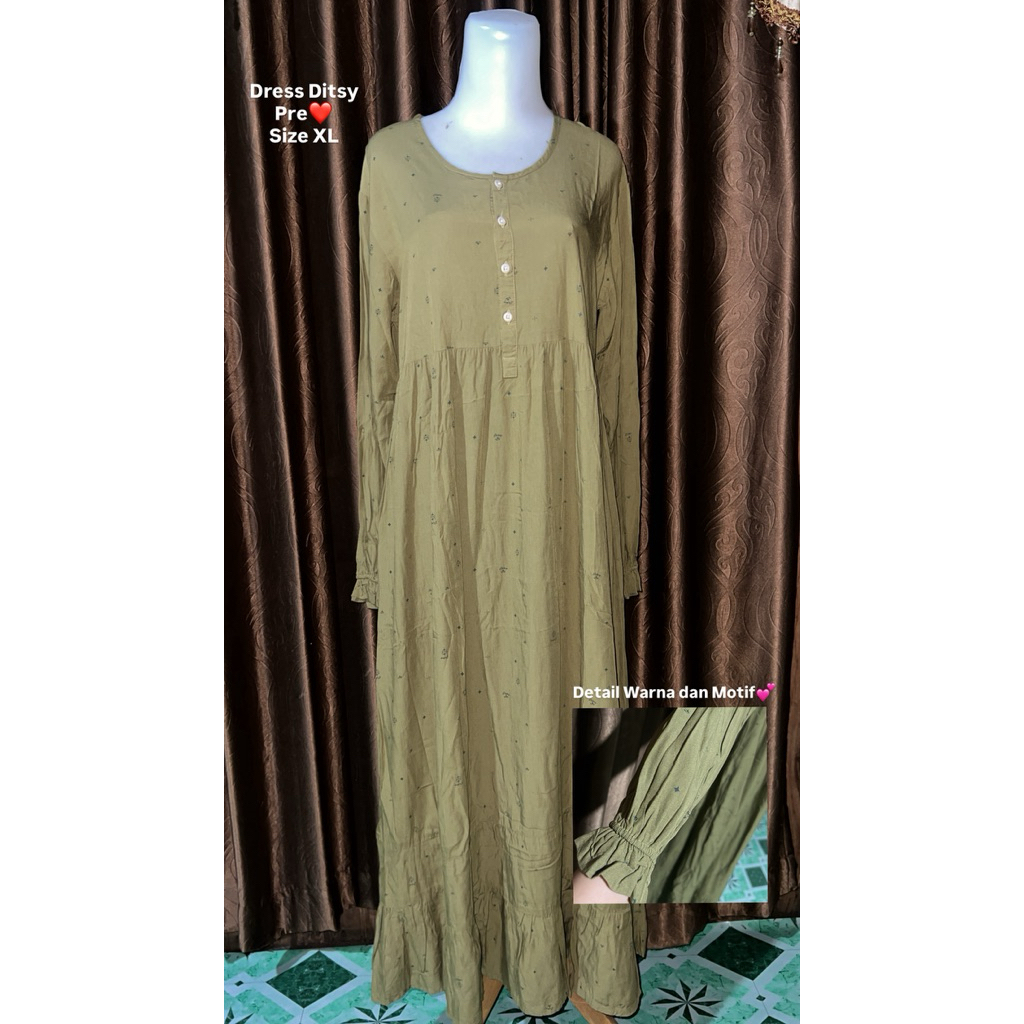 Dress Ditsy PL Size XL