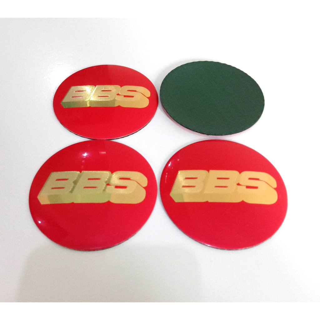 STIKER TUTUP DOP CENTER VELG LOGO BBS 7 CM