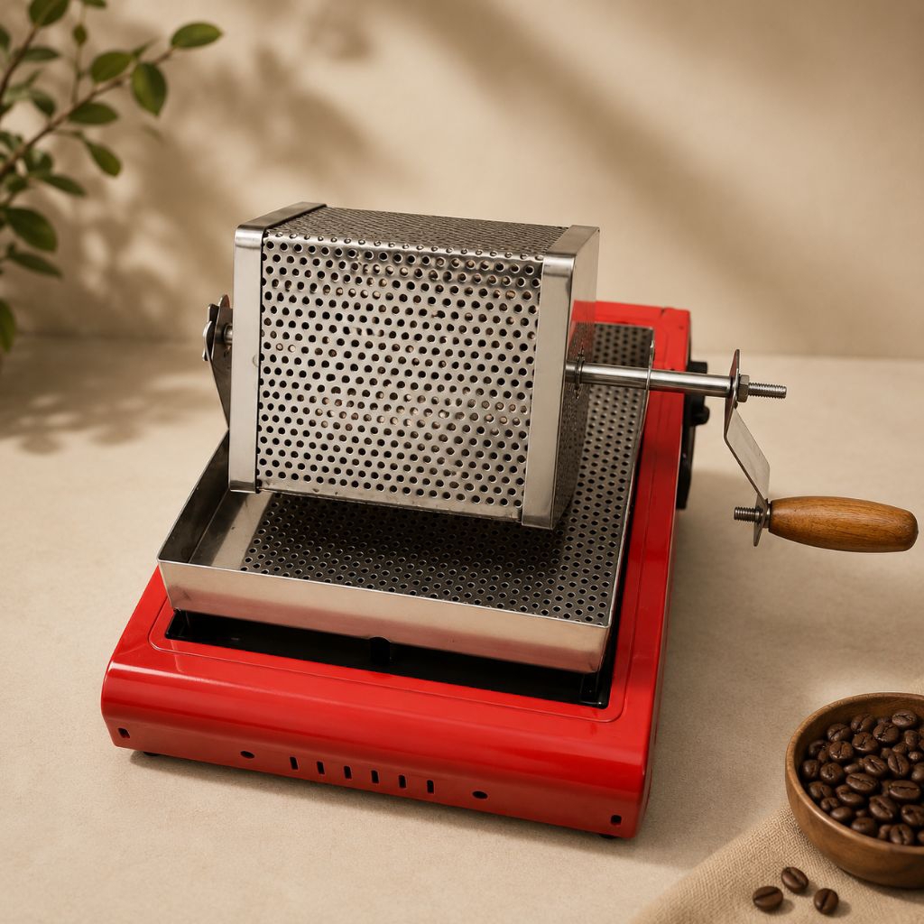 alat sangrai kopi manual stainless kapasitas 200g dan 500g
