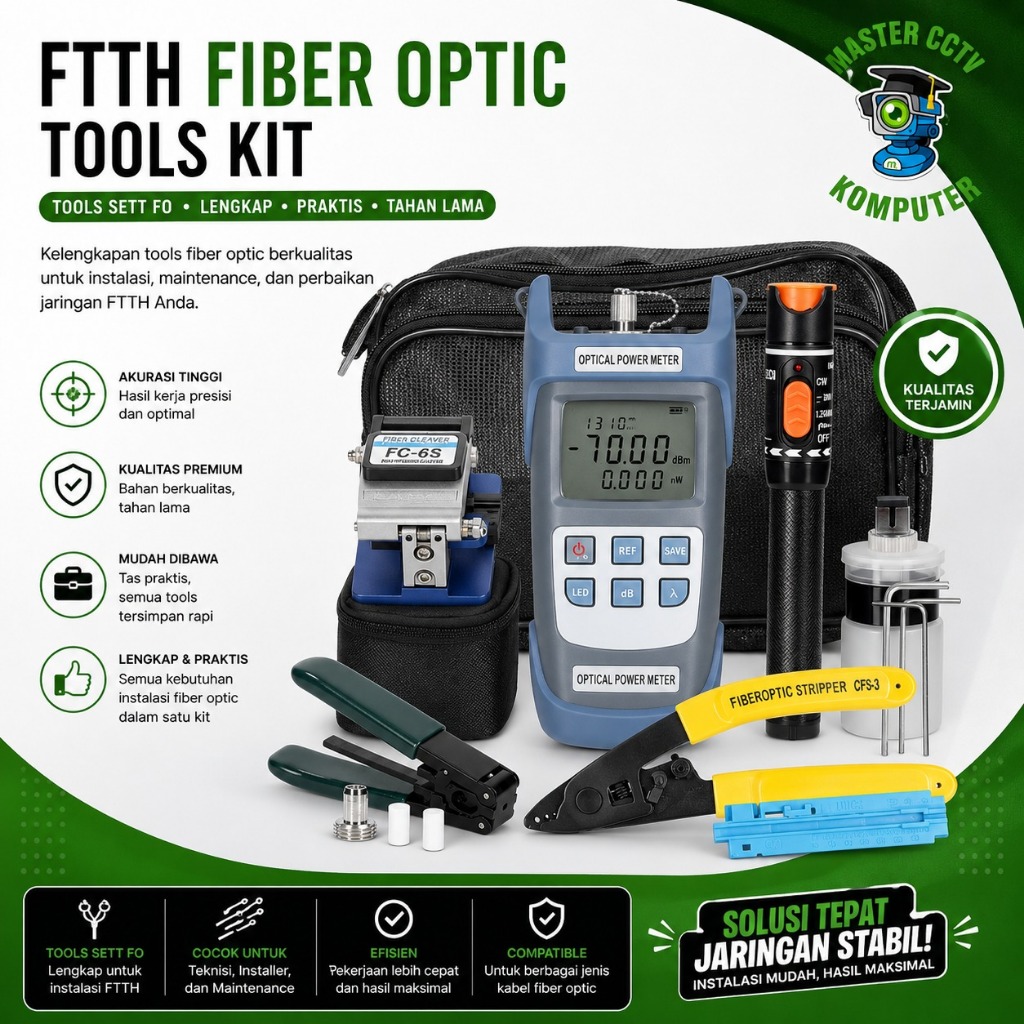 FIBER OPTIC FTTH TOOLKIT / FIBER OPTIC TOOL KIT