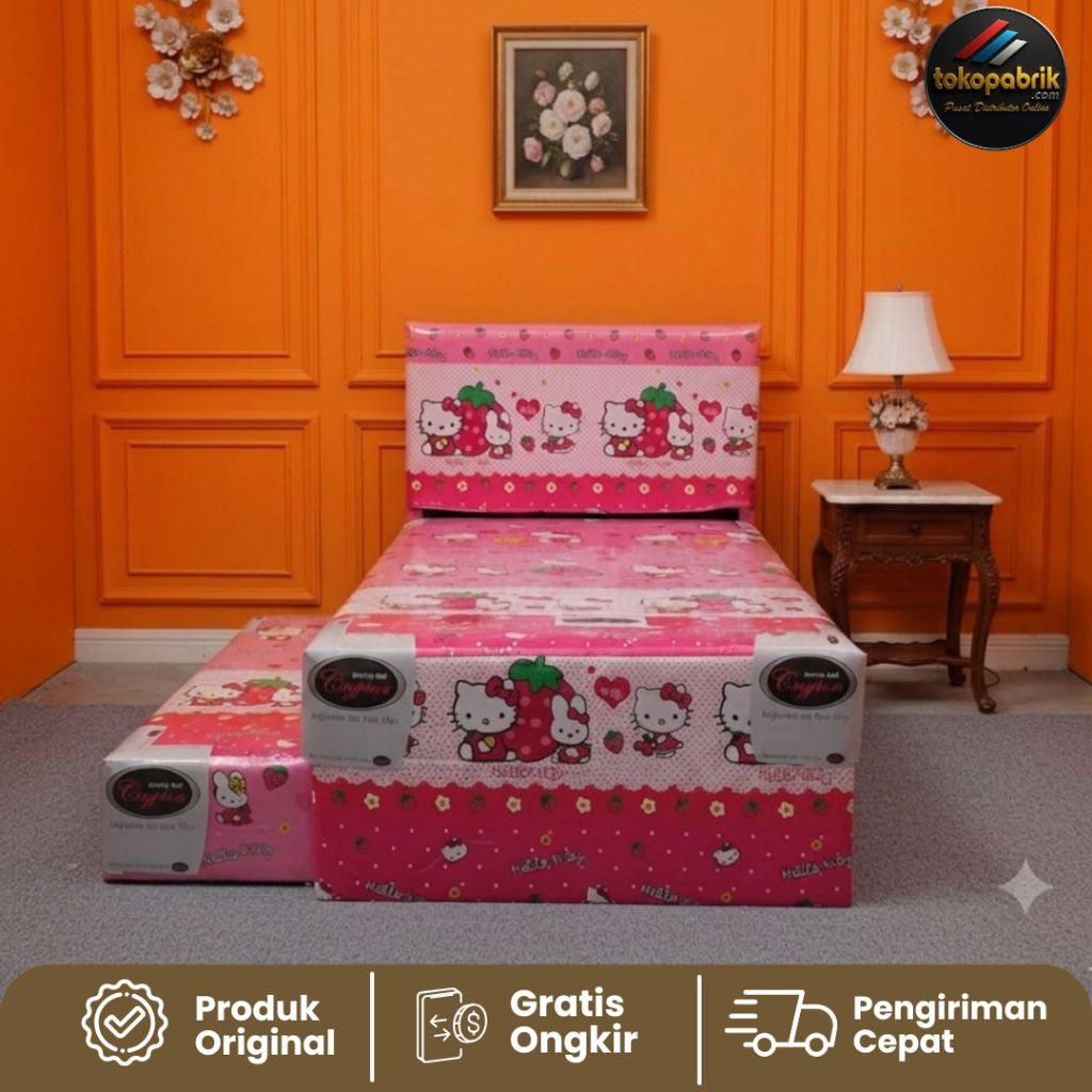 KASUR SORONG ANAK KARAKTER Kasur Springbed 2 in 1 MURAH Bandung Soreang
