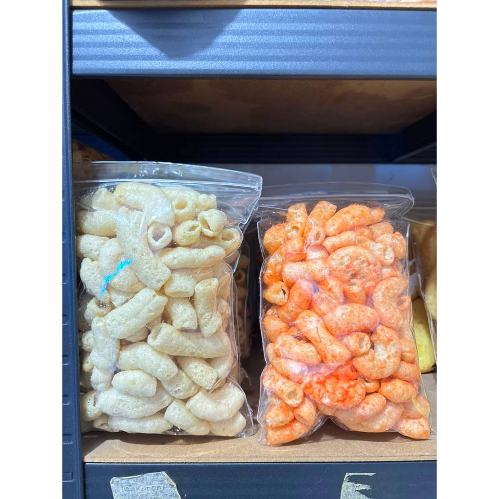 Makaroni Pedas Gurih Kriuk Cemilan Pedas Snack Kiloan Halal