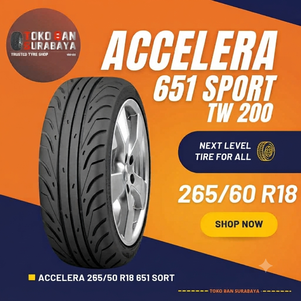 ban mobil Accelera 265/60 R18 26560R18 26560 R18 265/60R18 265/60/18 R18 R 18 651 SPORT TW200
