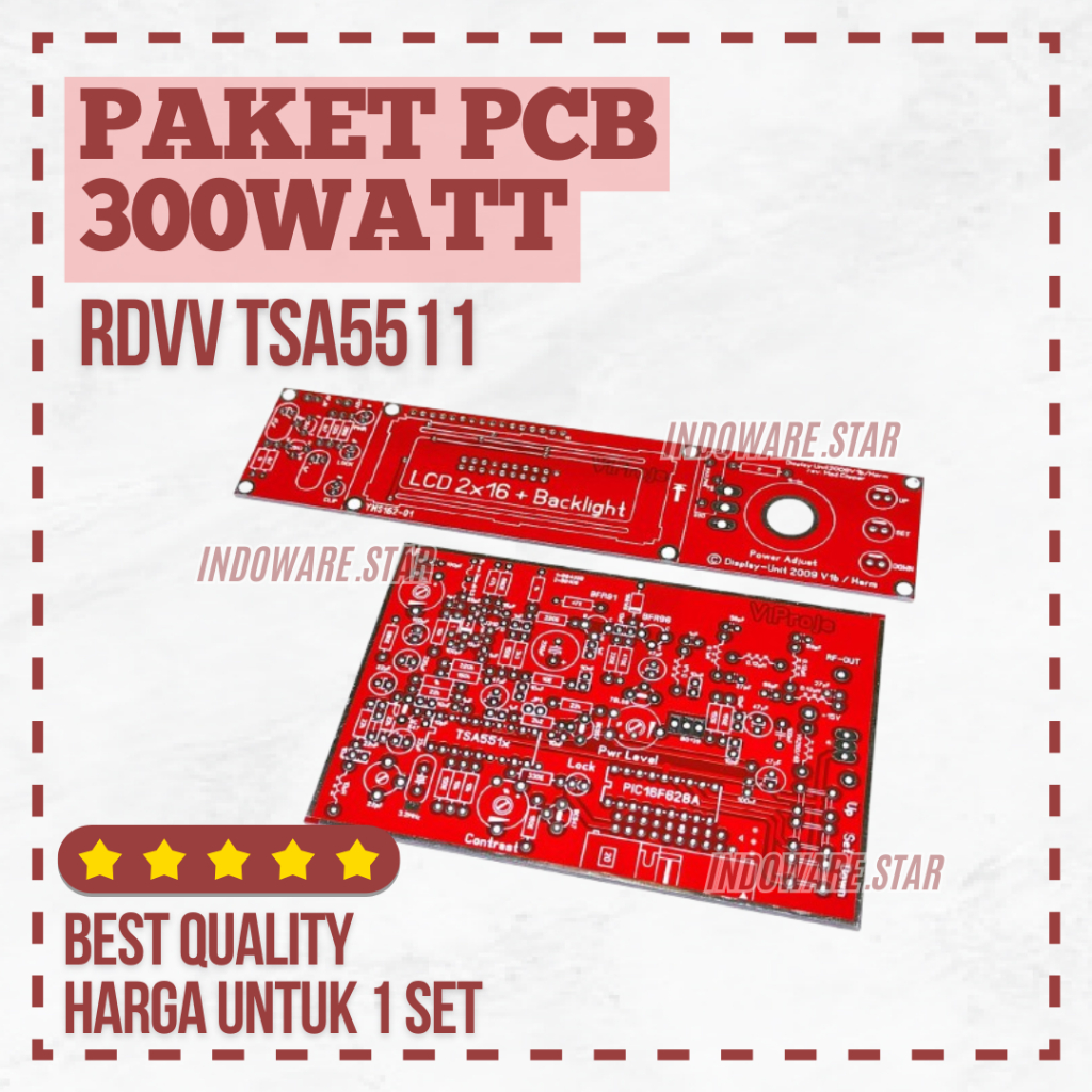 Paket PCB 300mwatt RDVV TSA5511 PCB LCD 1 SET 300MW 300 MILI WATT