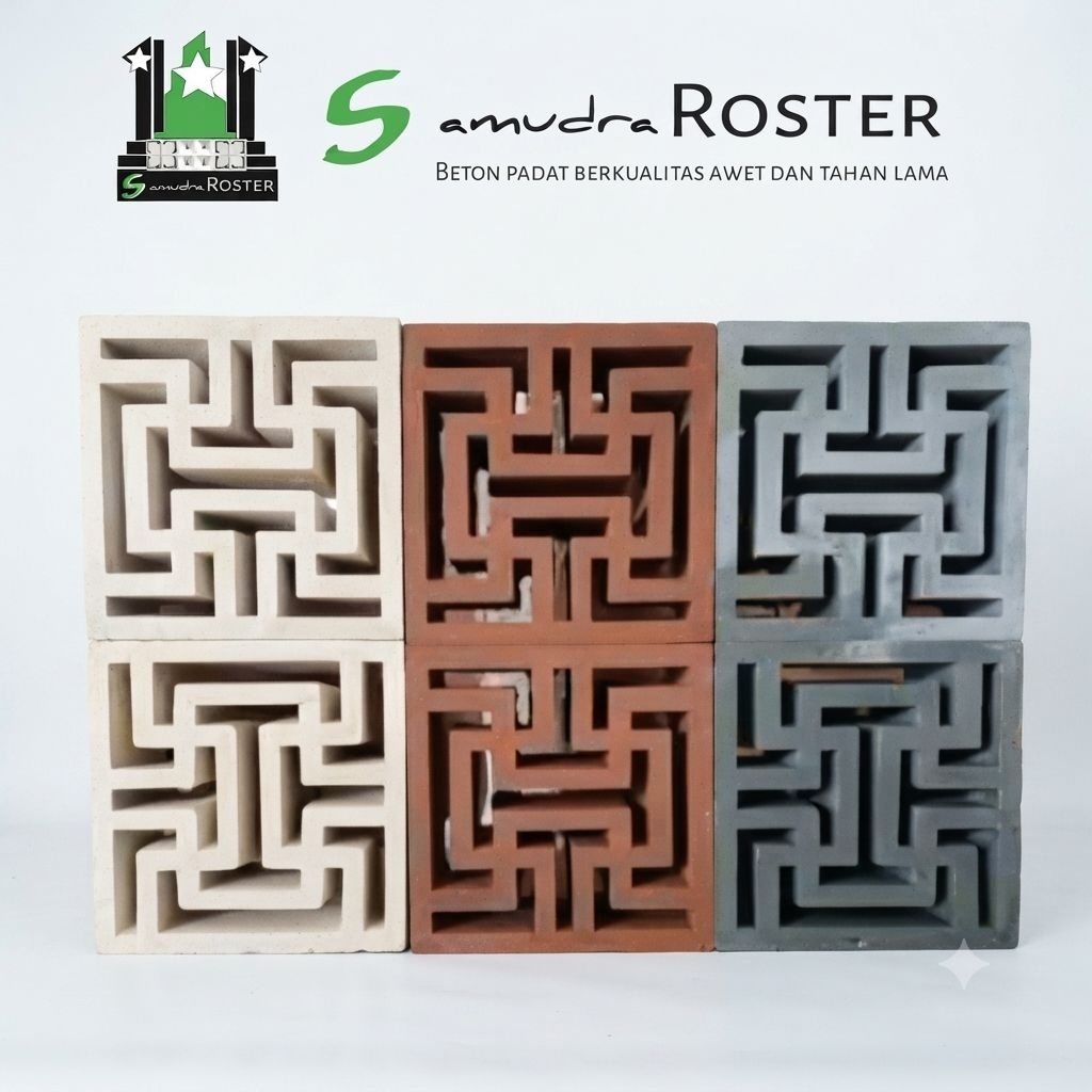 Roster beton samudra - Roster beton /Roster labirin/Roster minimalis / Loster Beton