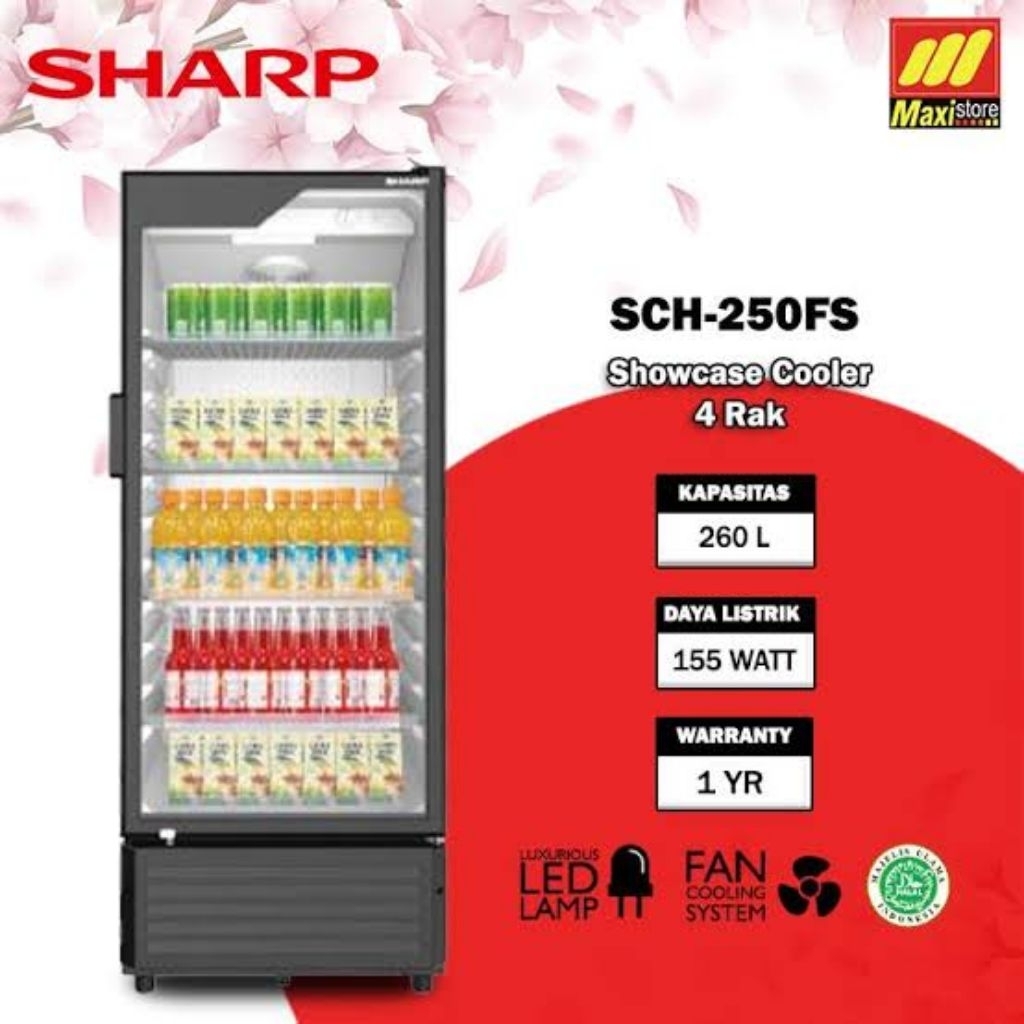 SHOWCASE SHARP SCH250 (4RAK)