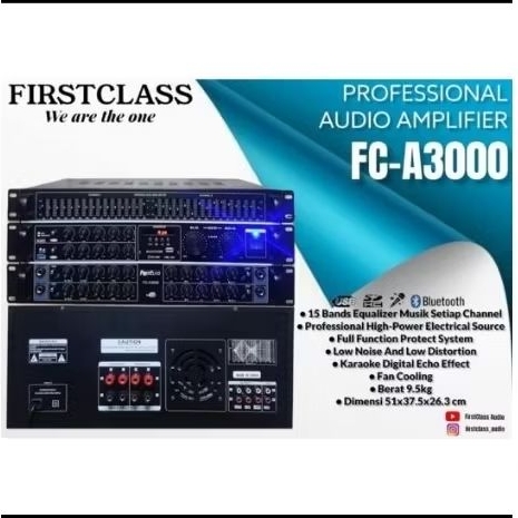 MIXER AMPLIFIER PROSESSIONAL FIRSTCLASS FC-A3000/FCA3000