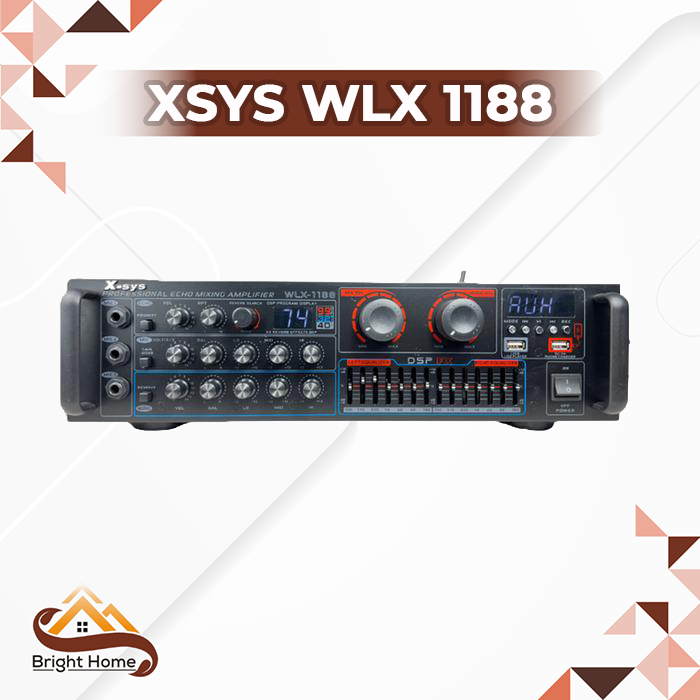 XSYS WLX 1188 Mixer Audio Ampli Amplifer Karaoke 300 Watt