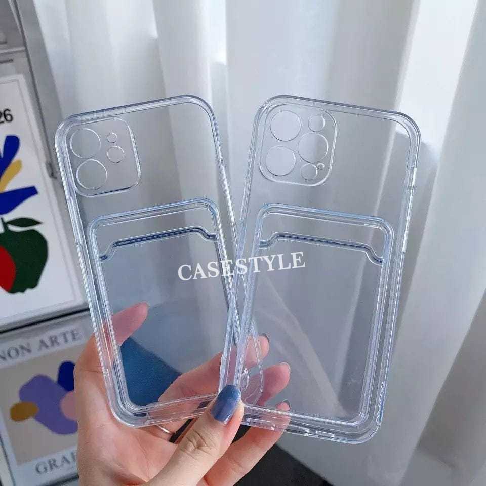 Case Xiaomi 12 Pro Xiaomi 13 Xiaomi 13 Lite Xiaomi 13 Pro  - Clear Card Case  Slot Kartu Case Bening