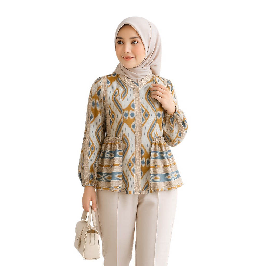 Blus Batik Wanita Lengan Panjang. Blazer Batik Wanita, Batik Wanita, Blazer Batik