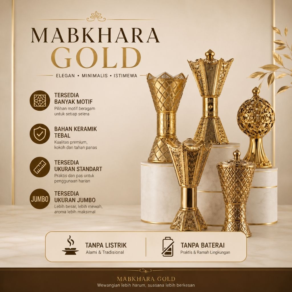 Mabkharah Gold Keramik jumbo