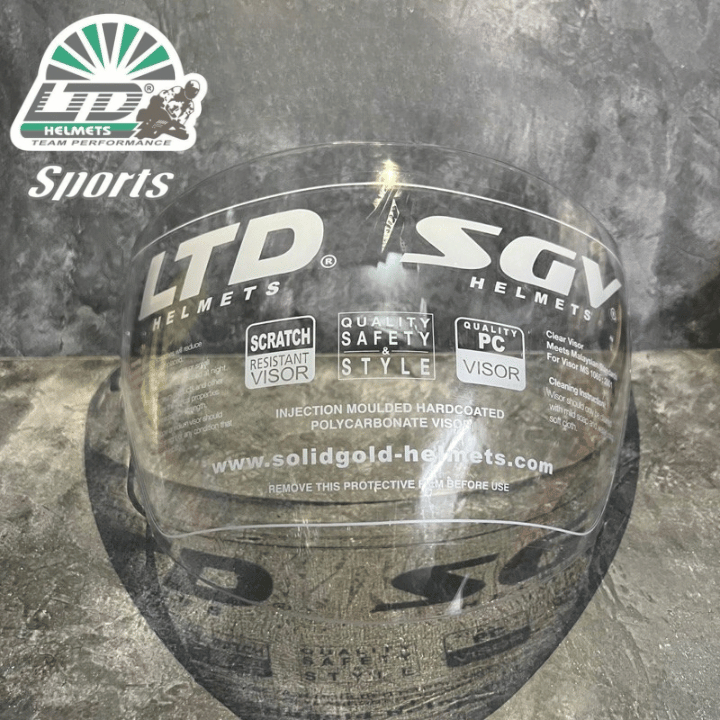 Kaca Helm LTD Sports Bening Reben Original Malaysia ISO SNI Visor Helm LTD Sports Kaca Helm LTD SGV 