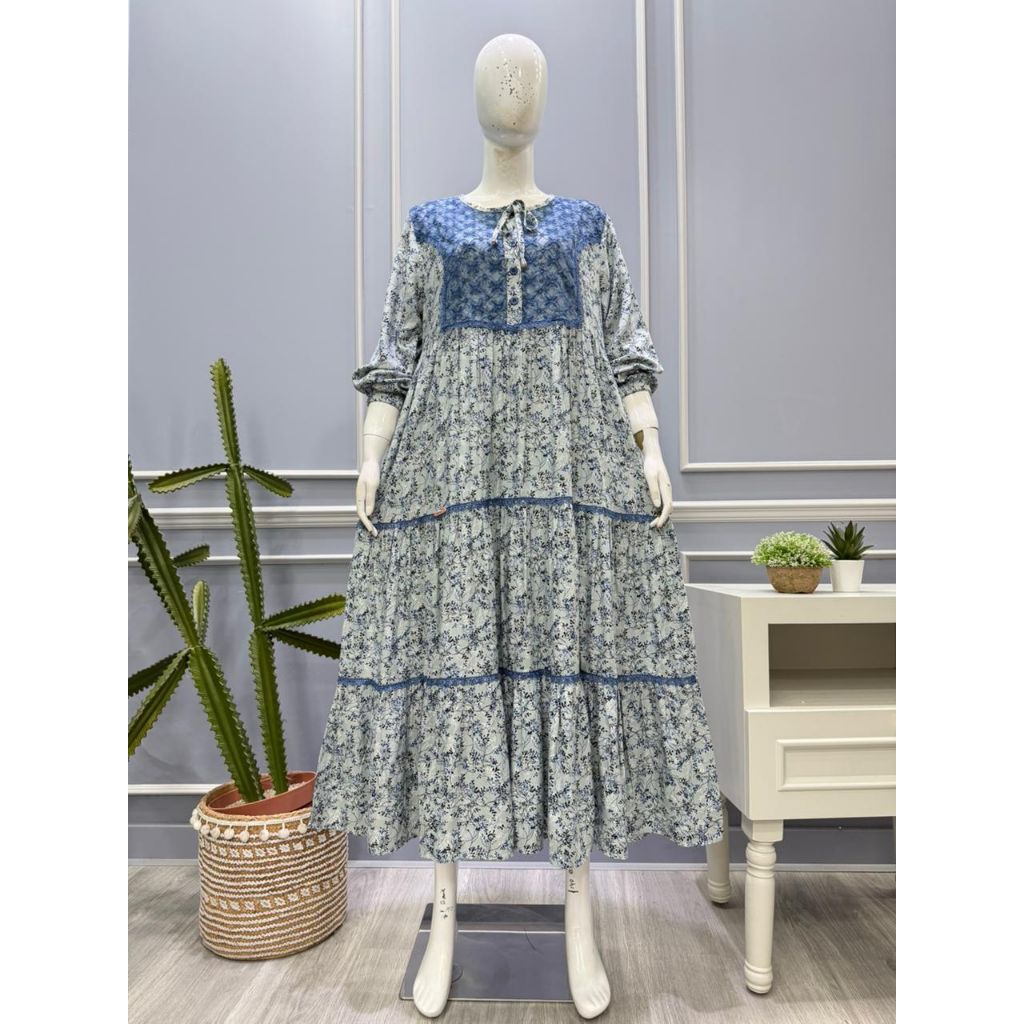 Midi SaLvina Motif Viscose Armany Premium,Original SaLvina