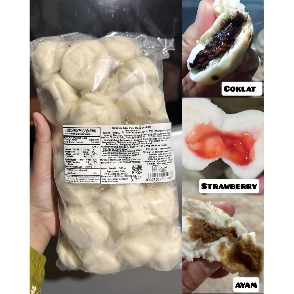 Minipao rework bernardi isi 30pcs (Frozen food)