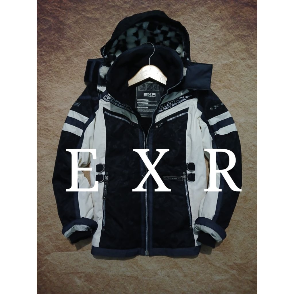 Jaket rider/biker keren EXR bahan tebal bekas murah