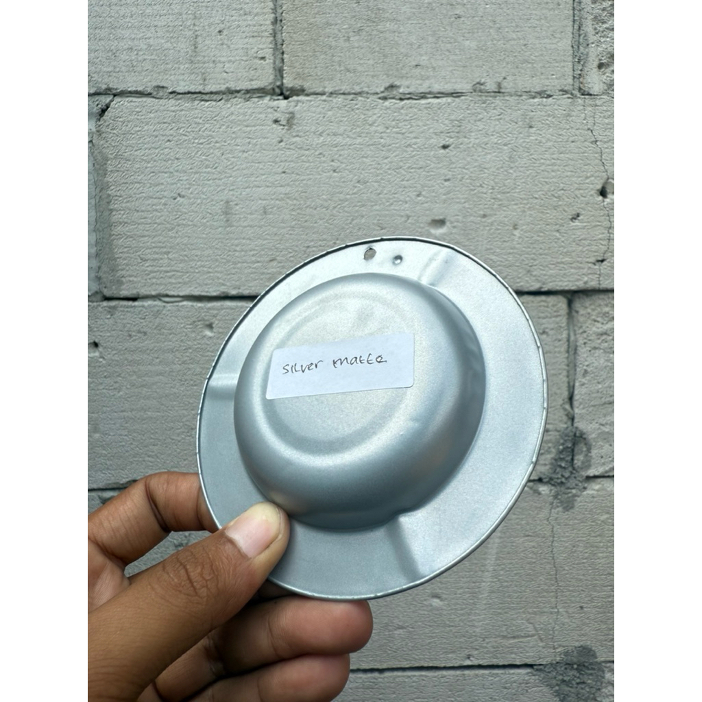Powder coating cat bubuk silver matte