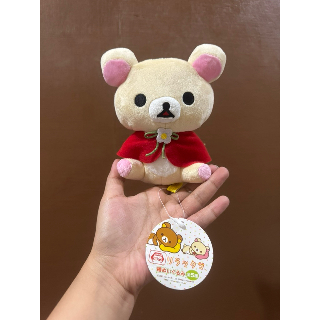 Boneka Karakter Korilakkuma Jubah Merah size 15cm Original / Boneka Korilakkuma Original / Boneka Ri