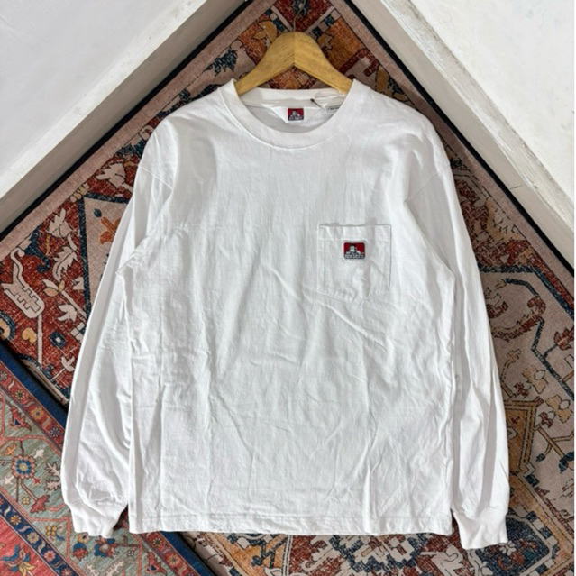 KAOS LONGSLEEVE BEN DAVIS PUTIH