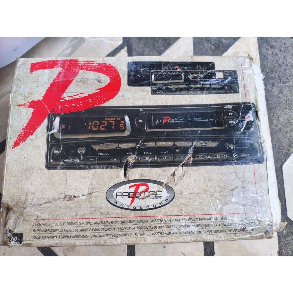 Headunit mobil Radio Tape Prestige Autosound -P-70 made in USA