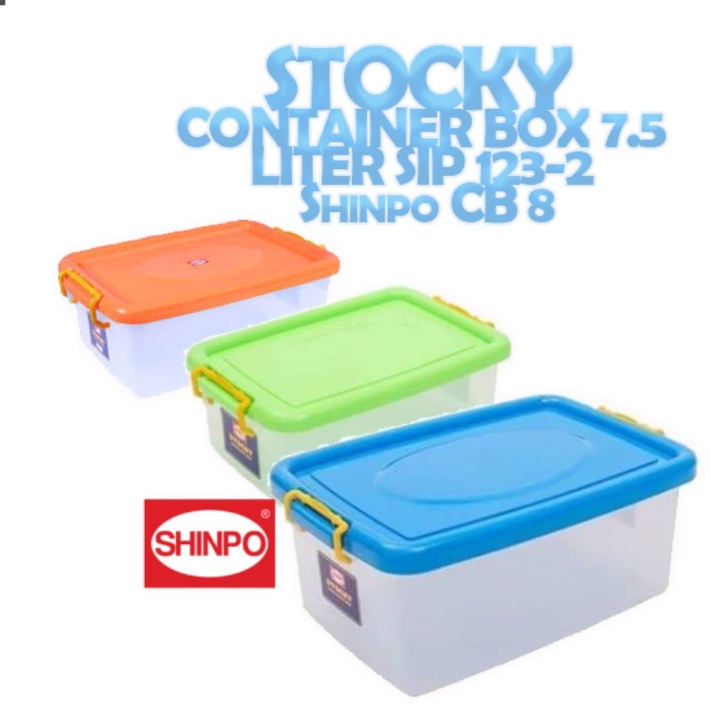 STOCKY CONTAINER BOX 7.5 LITER SIP 123-2 Shinpo CB 8