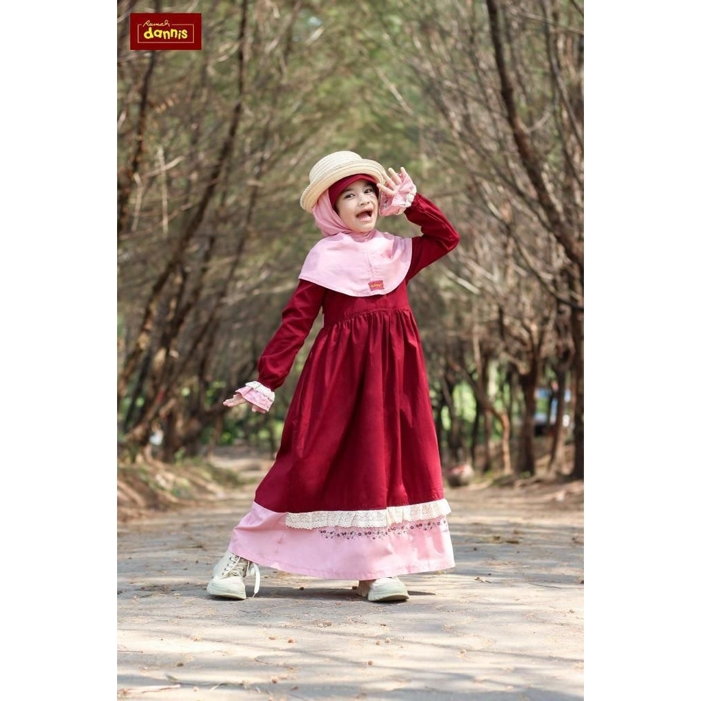 SIZE 6 PROMO MUSLIM ANAK PEREMPUAN DANNIS / SALE DANNIS / DANNIS TERBARU / DANNIS ANAK PEREMPUAN / D