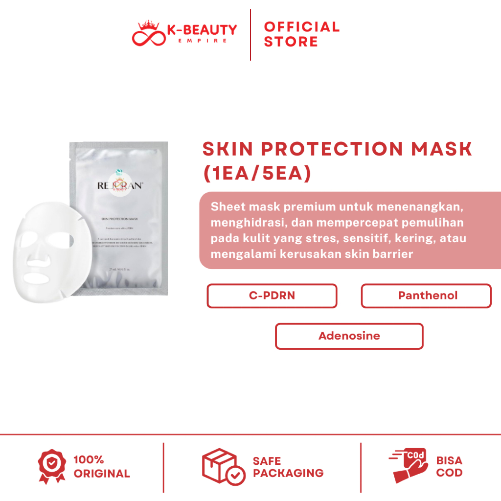 [100% ORI] Rejuran skin protection mask (1EA / 5EA)