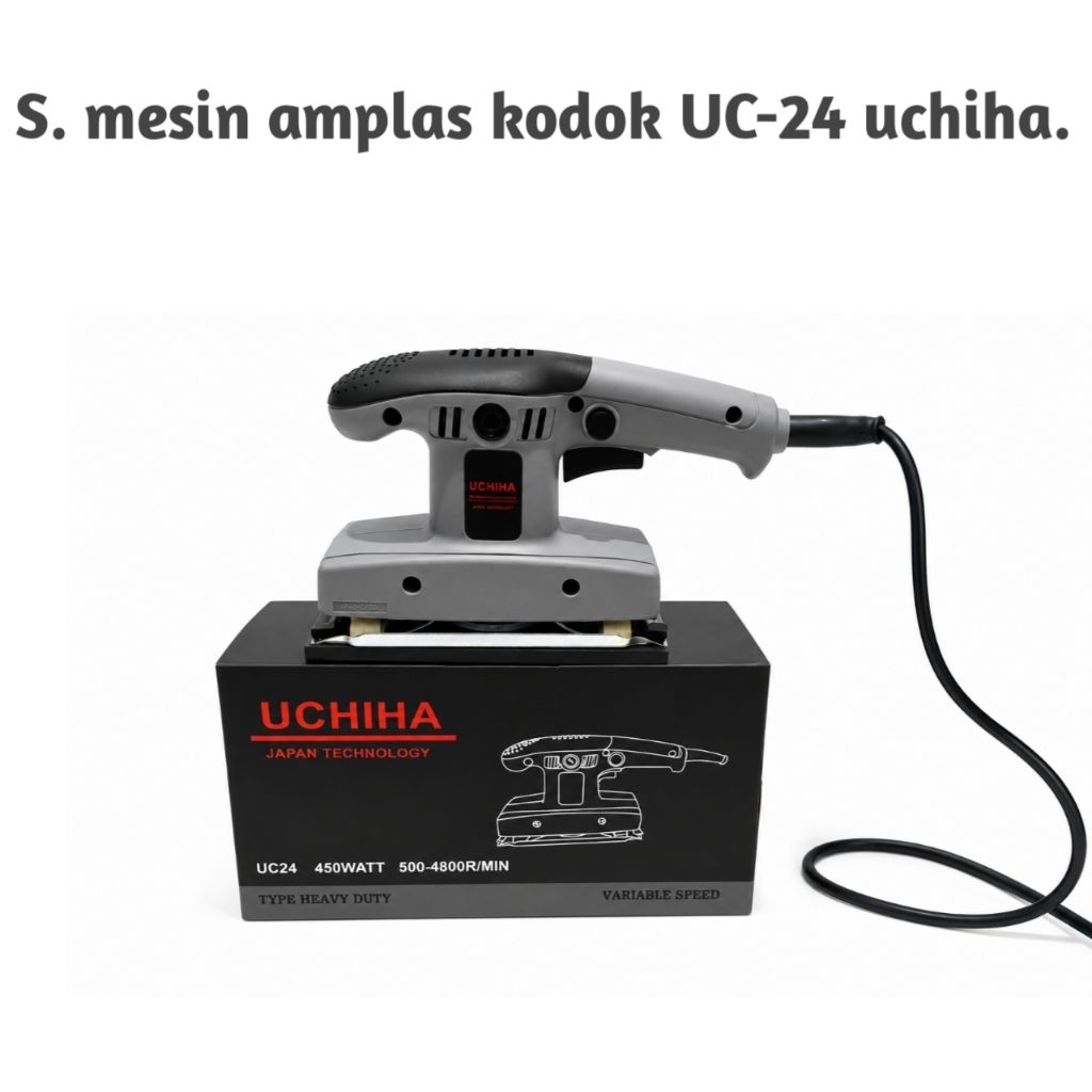 Mesin Amplas Kayu Uchiha UC24 450W Finishing Sander Heavy Duty