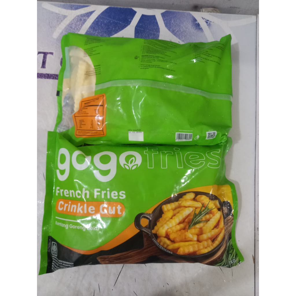 Kentang Goreng Beku Gogo Crinkle Cut 1KG - Crinkle Cut