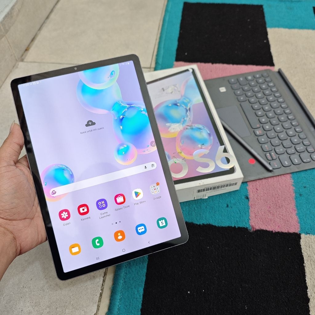 samsung galaxy tab s6 lte sein ram 6/128 gb fullset second