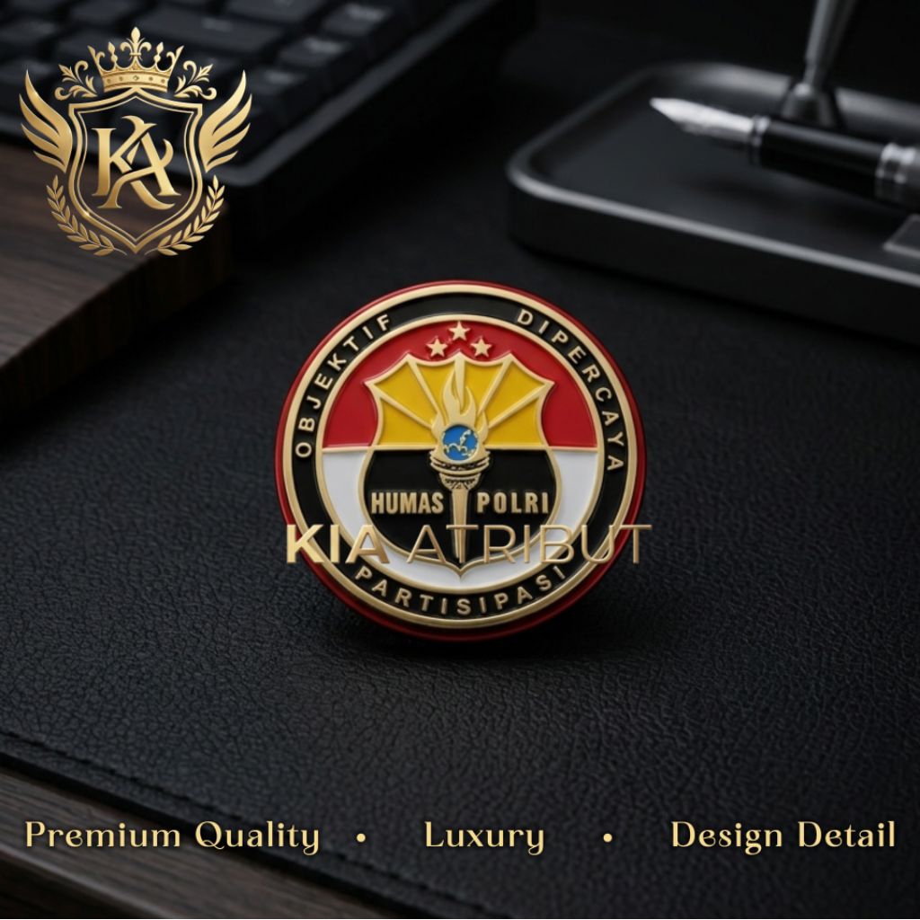 PIN HUMAS POLRI PREMIUM LUXURY - PIN RODA HUMAS POLRI EXCLUSIVE