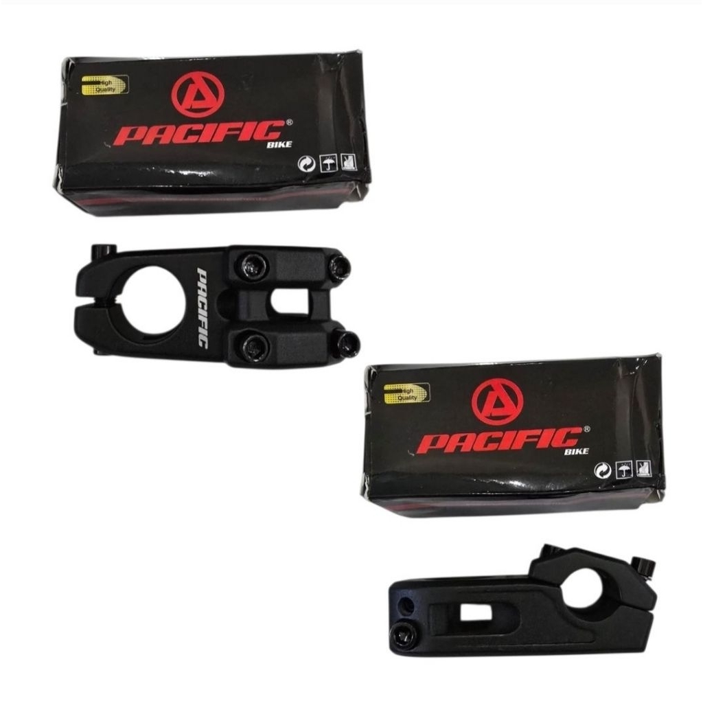 Pacific Stem sepeda bmx oversize 22.2 mm / Handle stem black original
