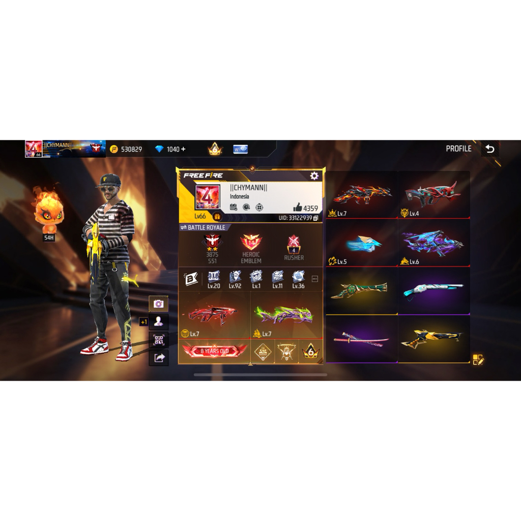 Akun Sultan Free Fire