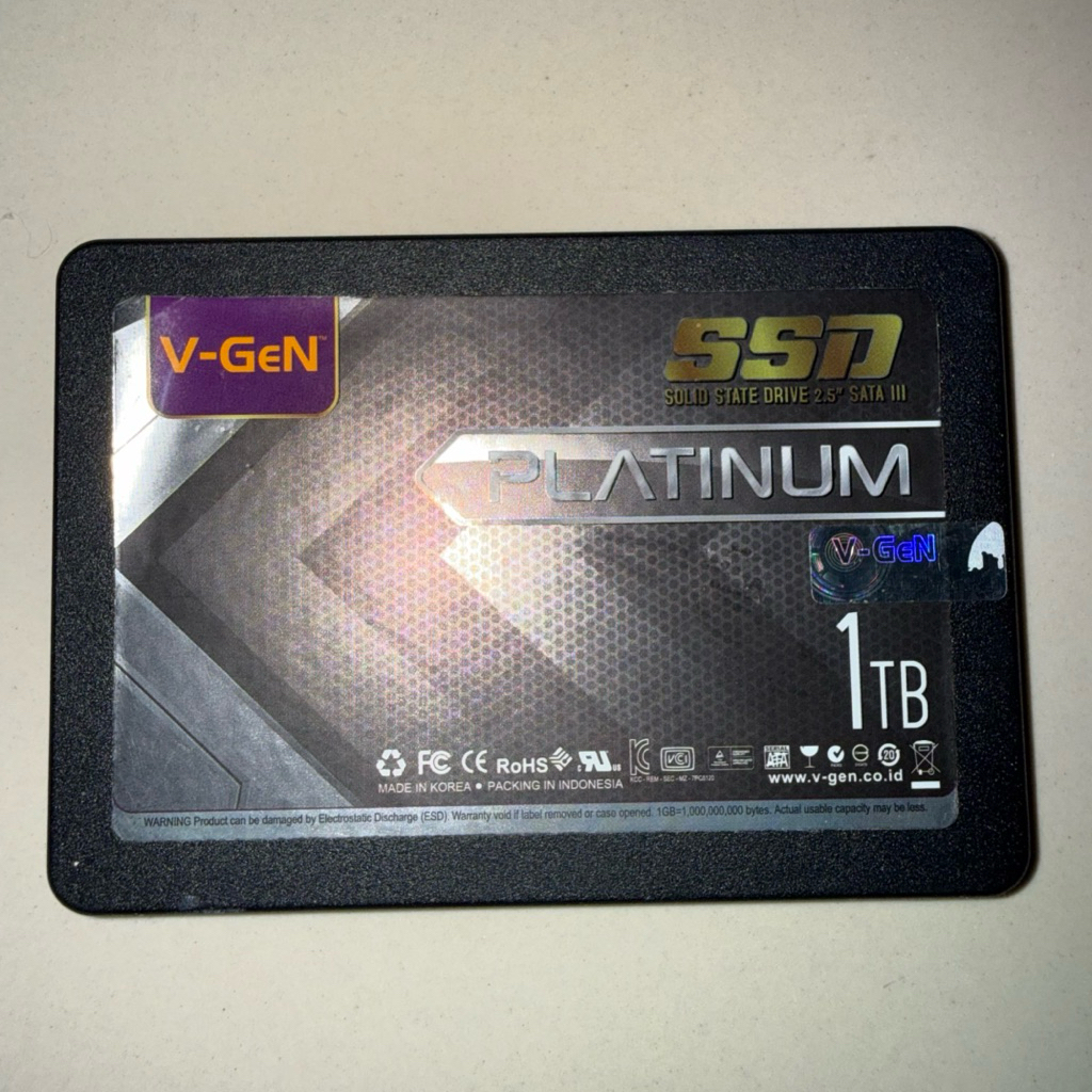 VGEN SSD 1TB SATA III - SSD VGEN 1TB - SSD VGEN 1TB - SSD V-GEN PLATINUM 1TB - SSD V-GEN 1TB - V-GEN
